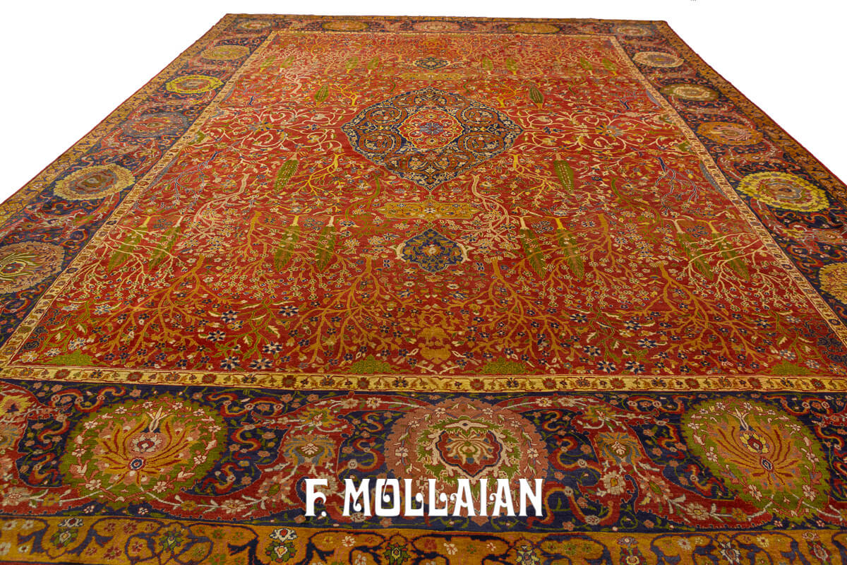 Mahal Ziegler Antique Rug Rust/Red Color n°:271323